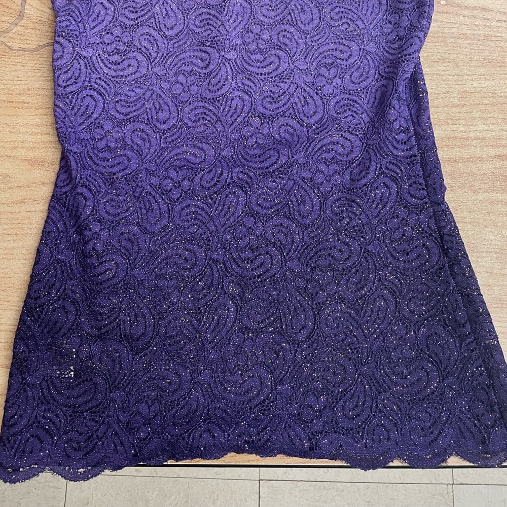 Women’s warehouse one purple sparkly tank